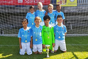 Zweiter Platz beim Mangfall-Cup: U9-Junglöwen. Foto: TSV 1860