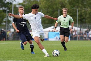 Mustafa Tekin brachte die U21 kurz vor der Pause mit 2:0 in Führung. Foto: Paul Wessa