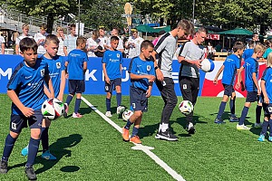 Engagiert ging die U10 der Junglöwen auf dem Soccer Court des BFV ans Werk. Foto: Privat