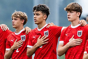 Junglöwe Loris Husic (Mitte) steht mit Österreich im Finale der U17-WM. Foto: Privat