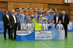 Die U15-Junglöwen sind bayerische Hallenmeister. Foto: TSV 1860
